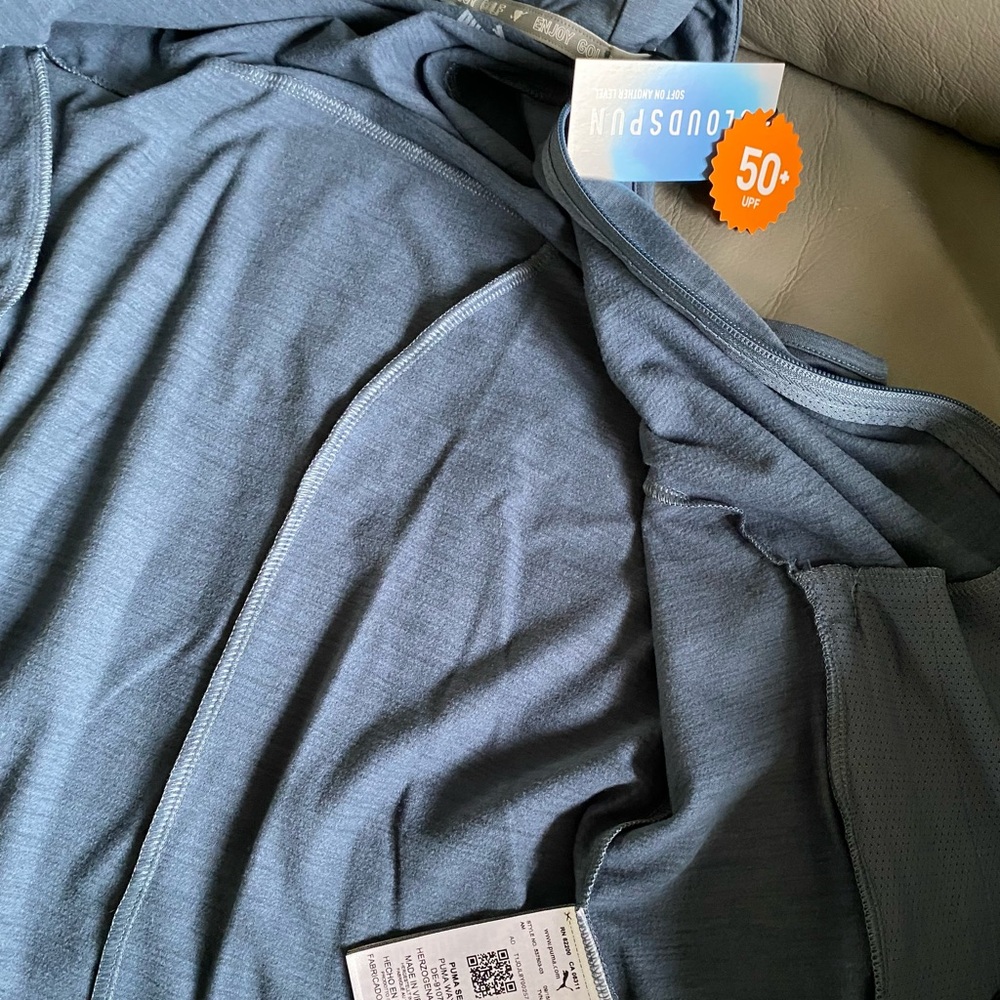 Puma Blue Sleeveless golf vest with Mandarin Collar BNWT large - Picture 12 of 12